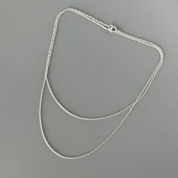 Sterling Silver Round Link Chain - Picture 10 of 10